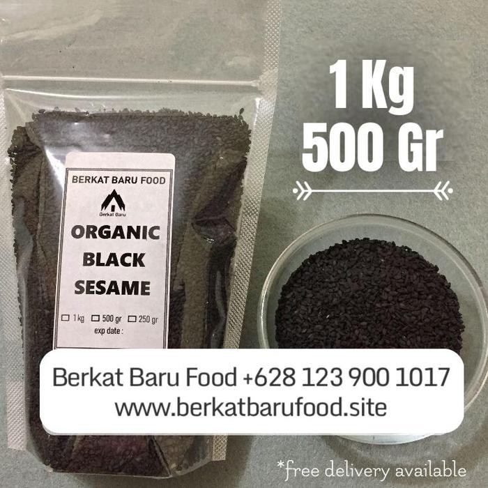 

Organic Raw Black Sesame Seed / Biji Wijen Hitam Organik 1 Kg Promo