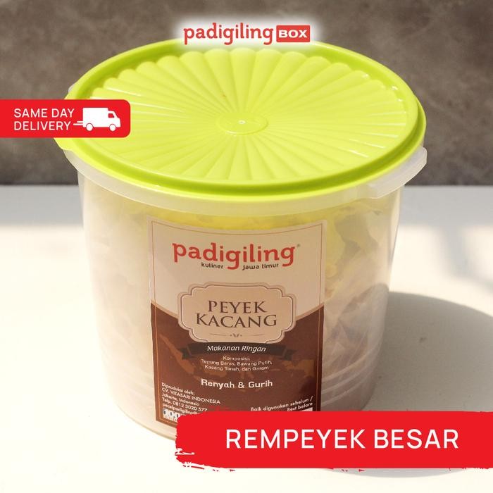 

Rempeyek / Peyek Kacang Tanah Padigiling - 5 Liter (Jumbo) Terbaru
