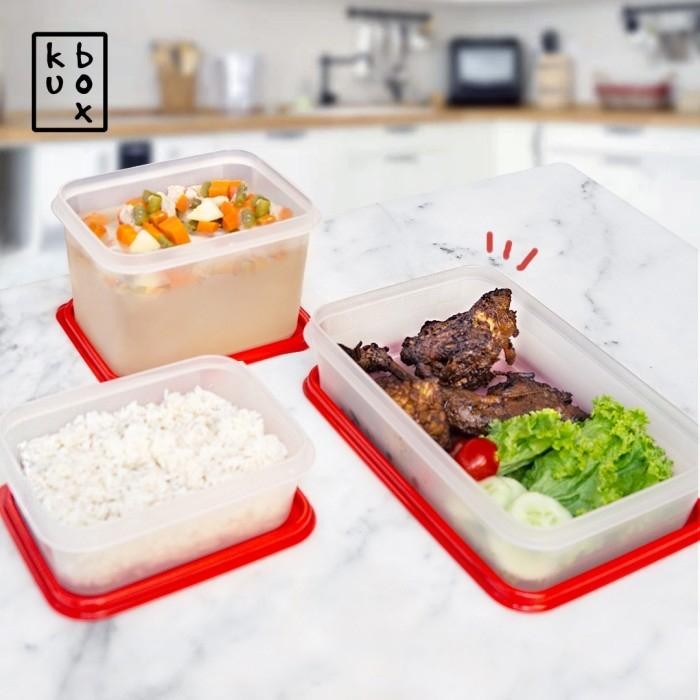 Coba Kubox Lunch Box Tempat Kotak Makan Plastik Bekal - Regular Lunch Box Klf69