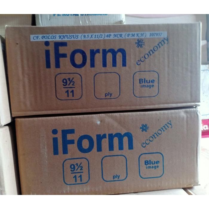 

kertas continuous form warna 4 ply 9,5 x 11 isi 250 sheet/isi ekonomis