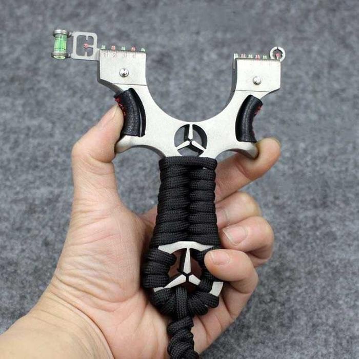 Jual Ketapel slingshot hunting plus karet bola besi bonus laser