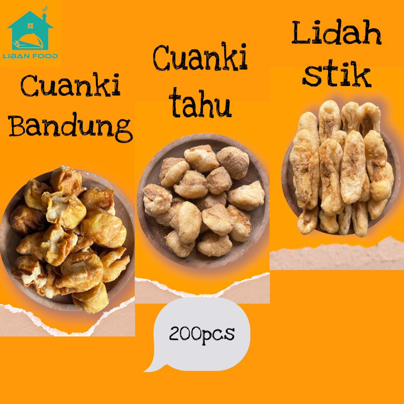 

Csp - CUANKI 200 PCS,LIDAH STIK, CUANGKI BANDUNG, CUANKI TAHU/ASLI GARUT/TERMURAH/LIBAN FOOD