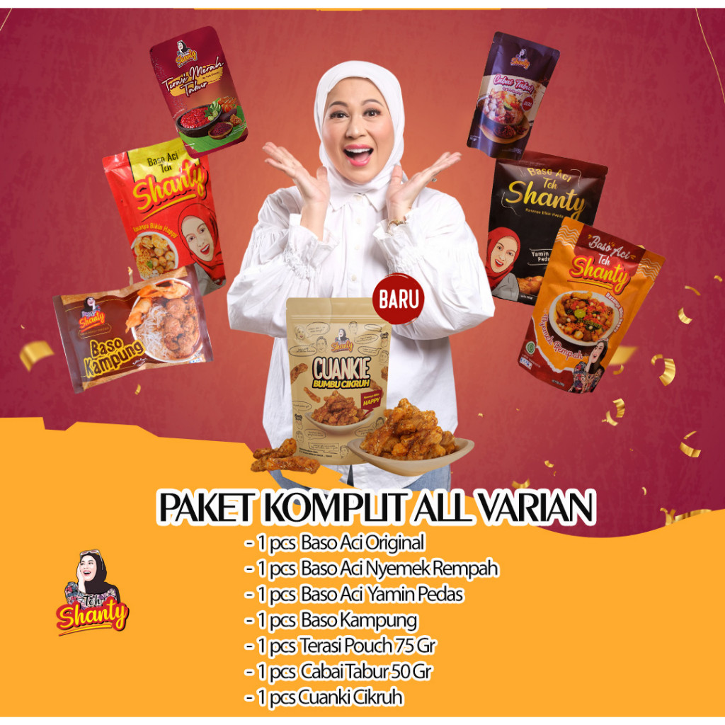

Csp - Paket All Varian "BASO ACI" Original, Kampung, Nyemek Rempah, Yamin Pedas, cuanki cikruh,