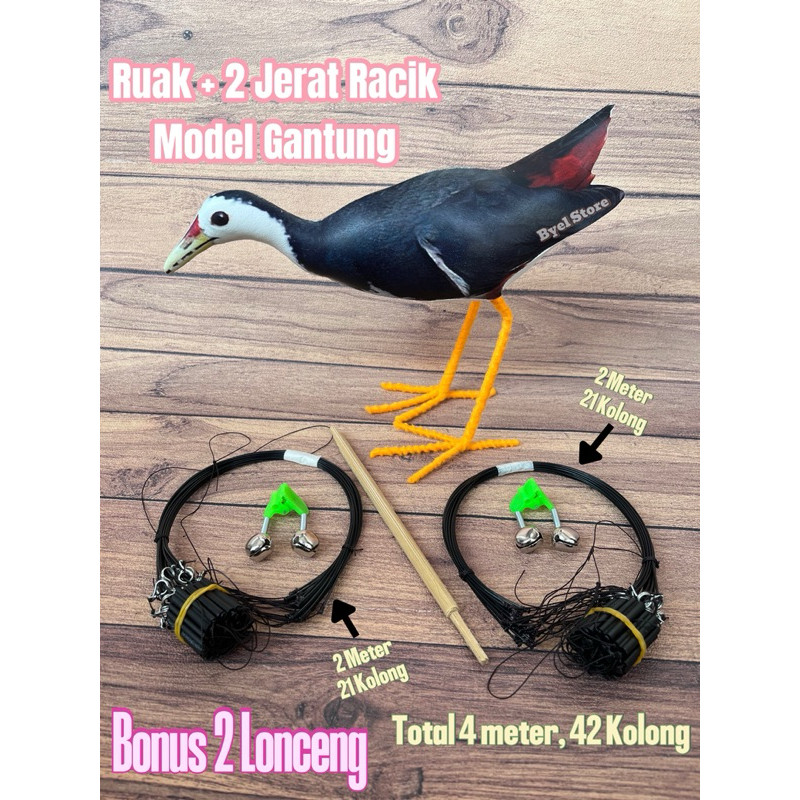 Paket Racik Jerat Gantung Burung Ruak Ruak Truwok Padi