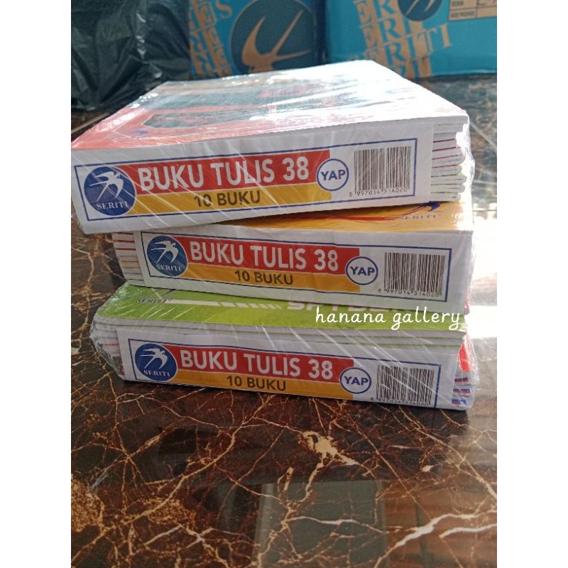 

Buku Tulis 58 Lembar 1 Pack Isi 10 Buku Random Motif
