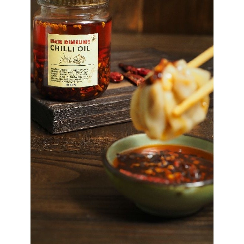 

Chili Oil Home Made Halal Garlic Chilli oil Premium Minyak cabai Dimsum Frozen