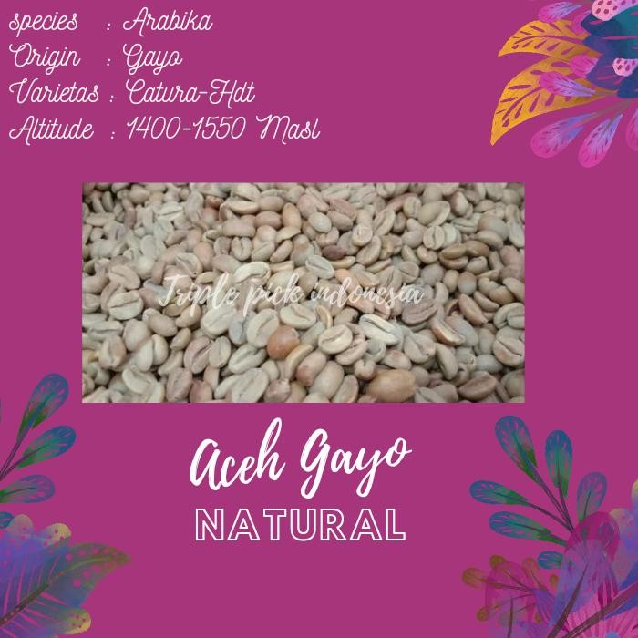 

green bean / Biji kopi arabika gayo - Natural TERMURAH