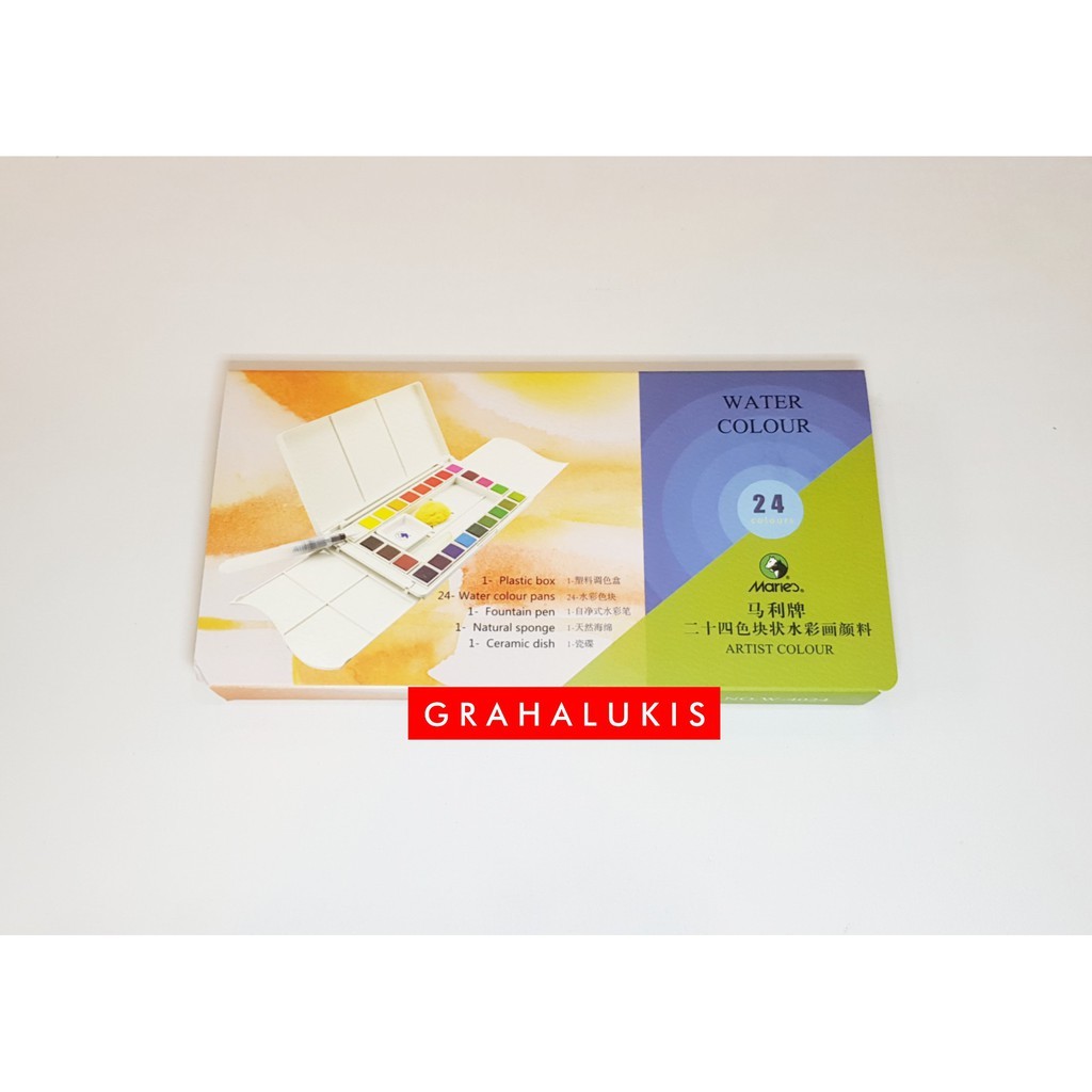 

Maries Watercolor 24 Pocket Box - Solid Watercolor