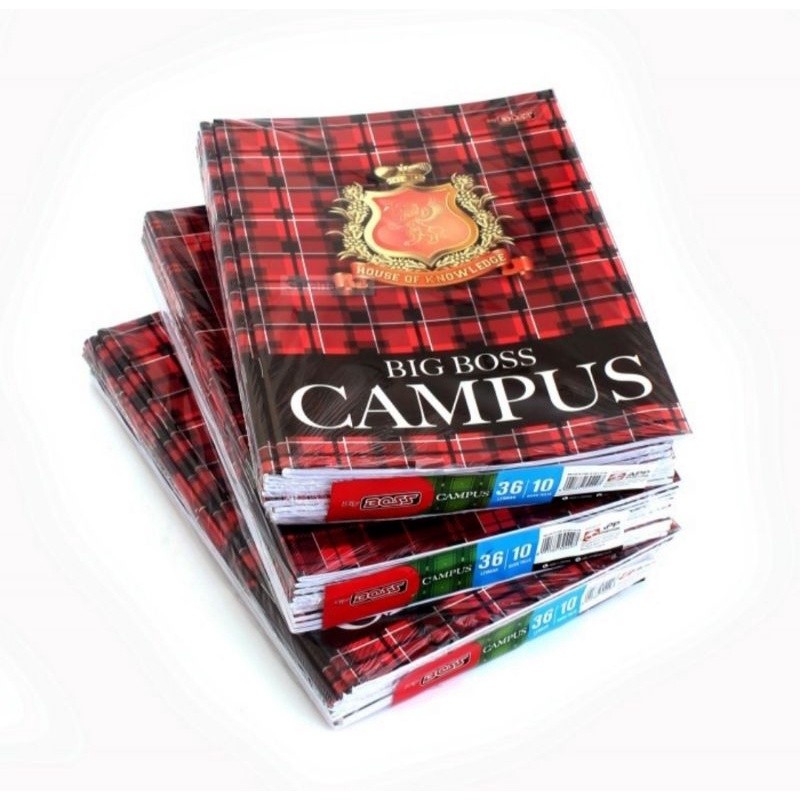 

Buku Tulis Big Boss 36 Lembar Campus ( 1 Pack / 10 Buku)