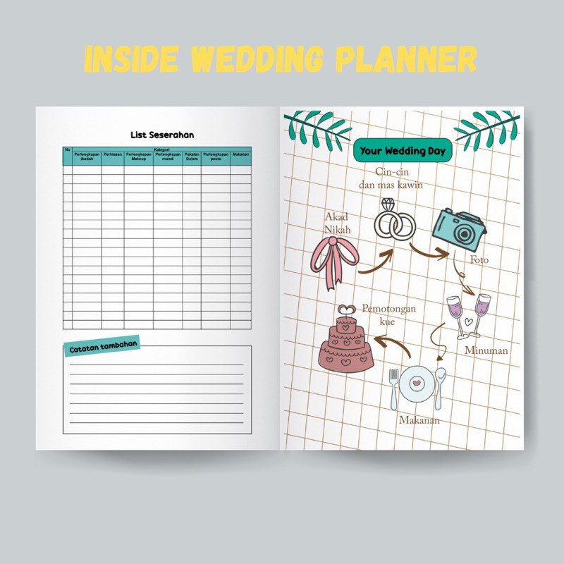 

Wedding Planner Book Ready Stock Hardcover A5