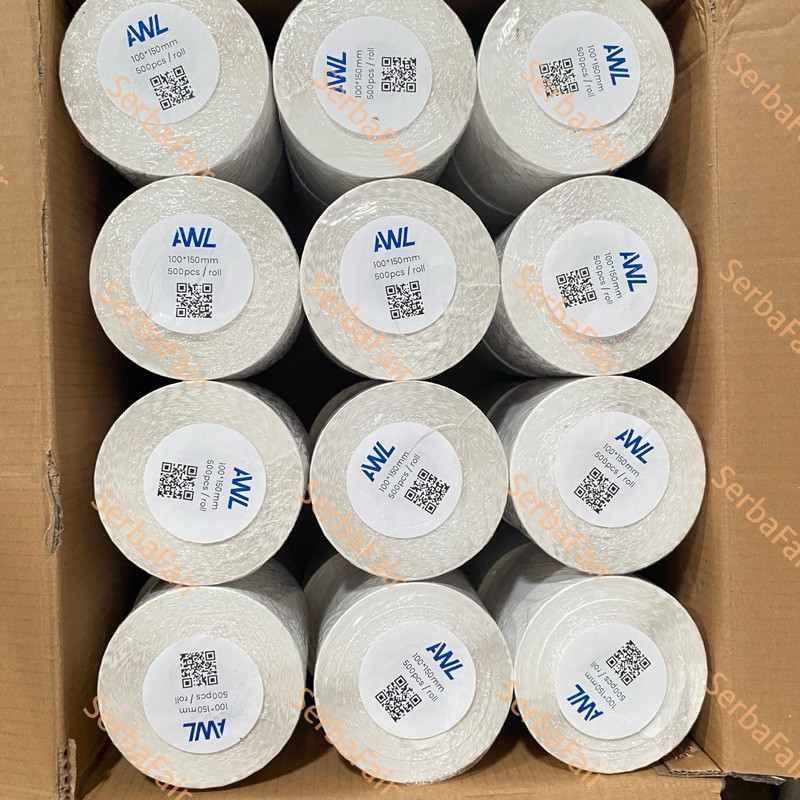 

Label Barcode 100x150MM AWL / Sticker Thermal Resi AWL isi 500