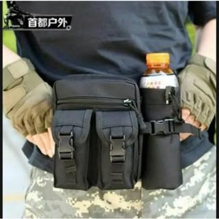 PREMIUM tas pinggang Tactical air minum botol