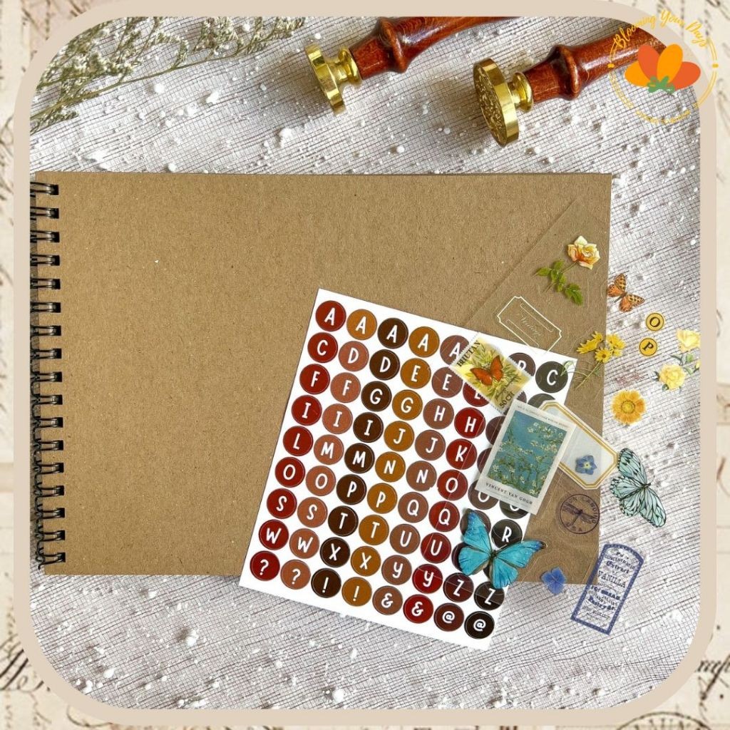 

Paket Scrapbook Album Kit Journaling Scrapbooking Kado Aesthetic Journal Kit Buku Jurnal