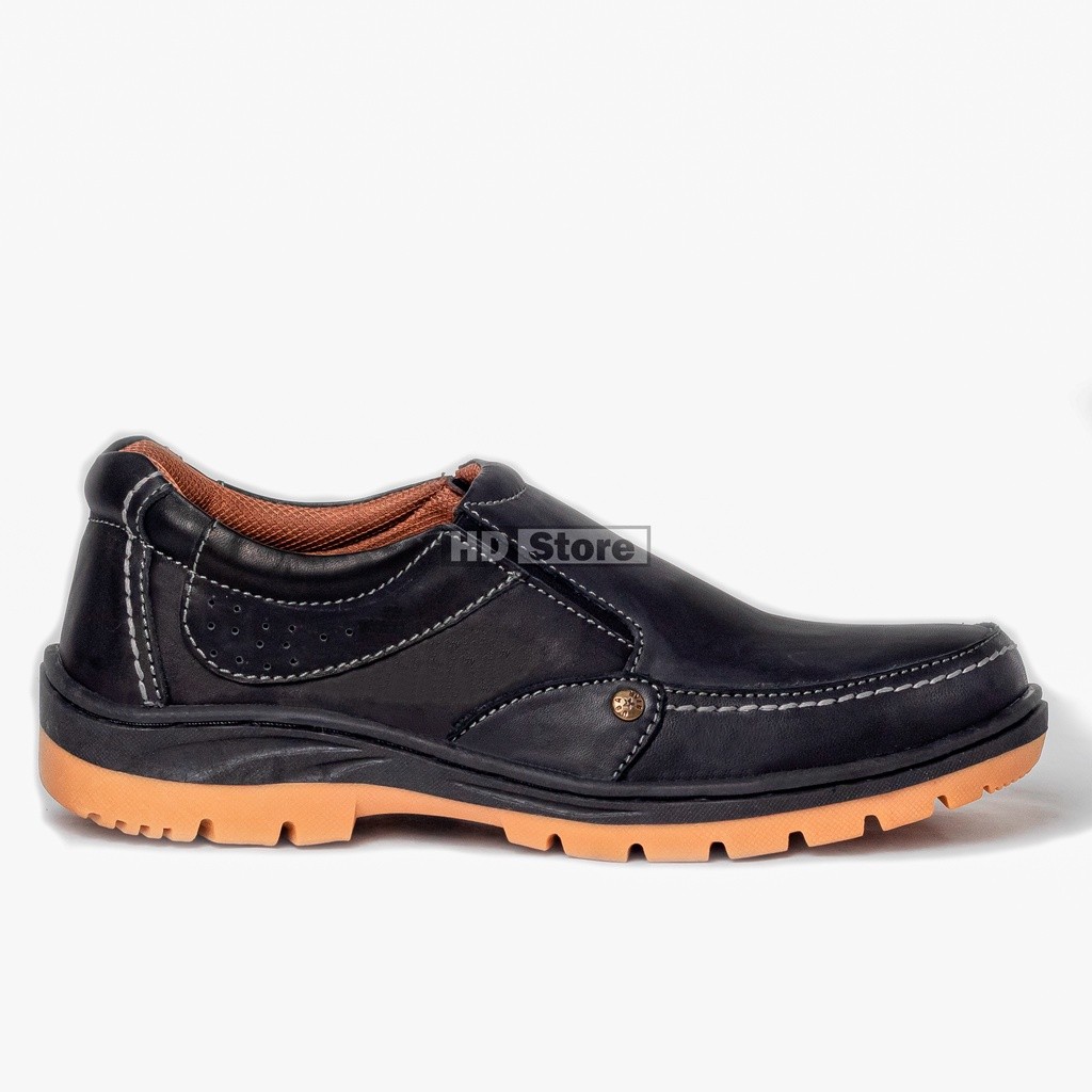 cuci gudang sepatu kulit sapi asli velko sepatu slip on kulit sepatu casual