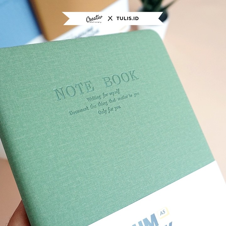 

[Tulis.Id] Premium Leather Notebook Fabric Hardcover A5 B5 Buku Catatan Kain