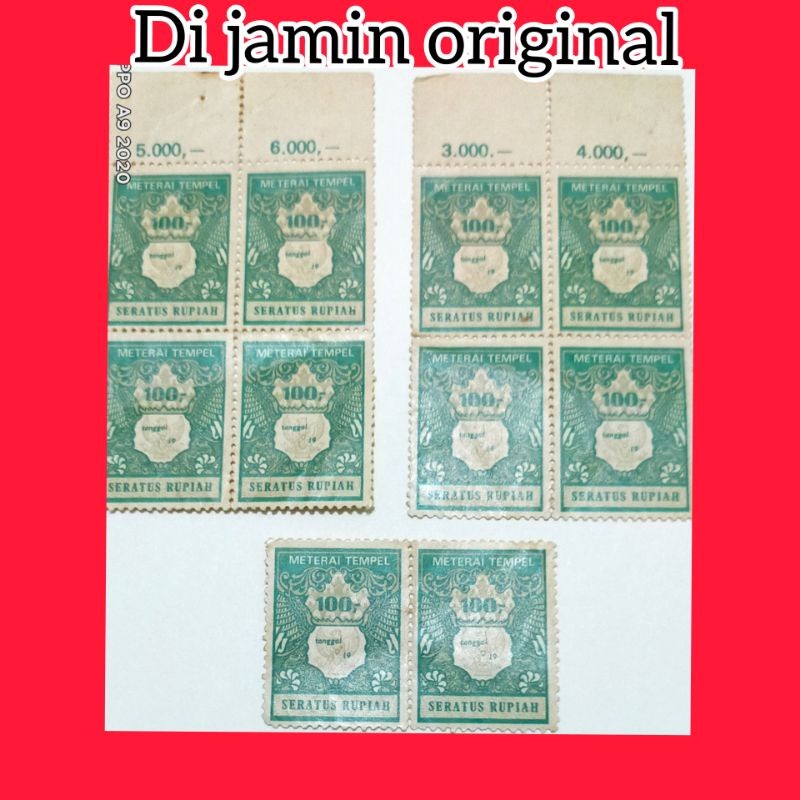 

MATERAI 100rupiah