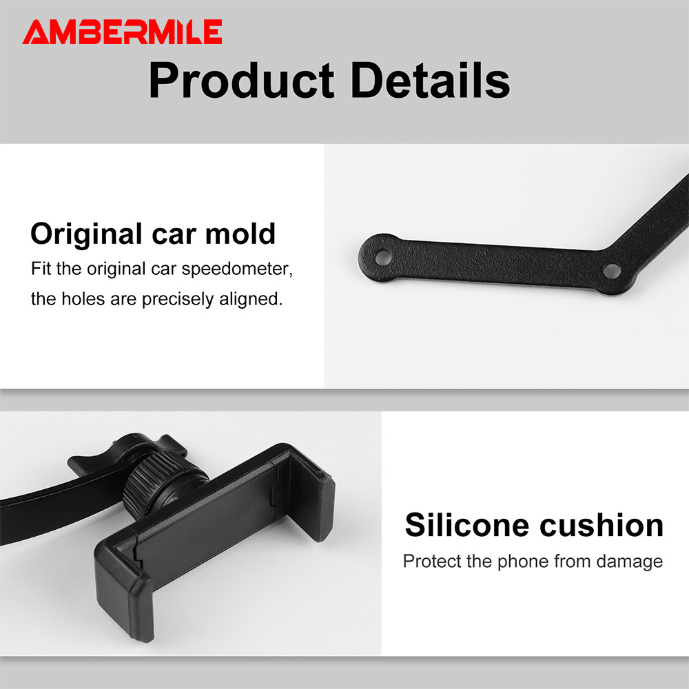 Ambermile For Mini Cooper R50 R52 R53 Cell Phone Holder Car Mobile Phone Mount Holder Styling