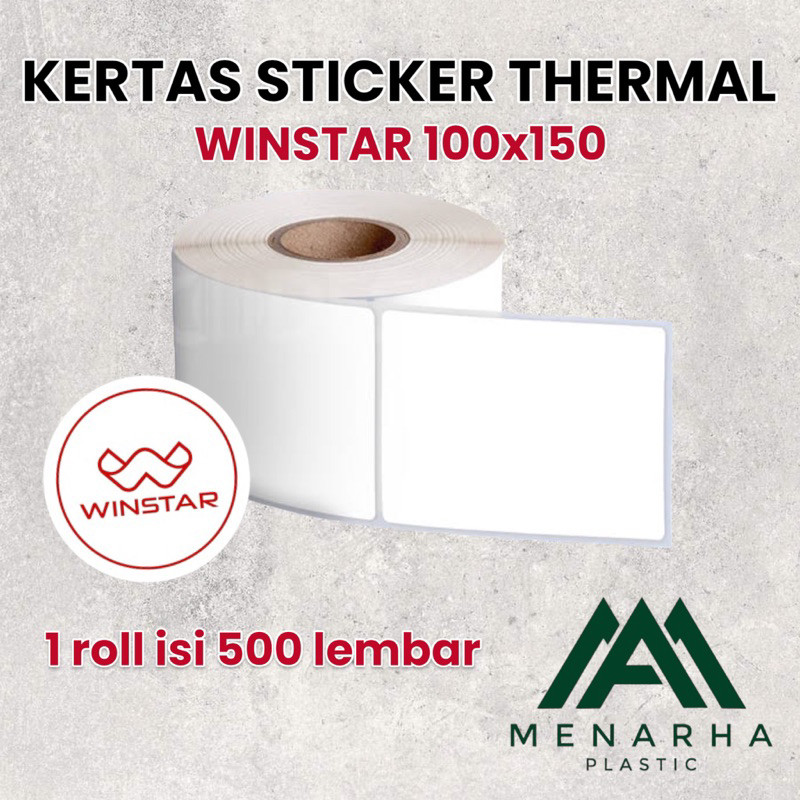 

Label Thermal Resi 100x150mm / Sticker Resi Barcode WE!!