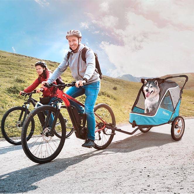 LUXURY PET STROLLER IBIYAYA BICYCLE / IBIYAYA SEPEDA ANJING / BLUE