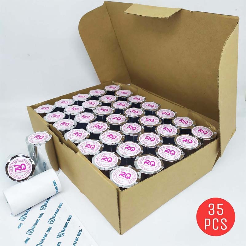 

Kertas Thermal Struk Kasir LOGO BRI 57 x 30 Coreless Premium WE!!