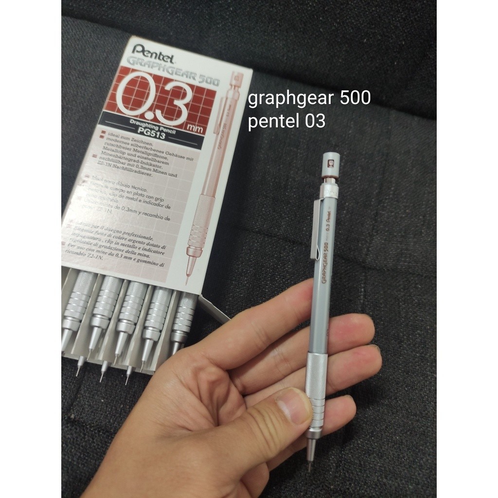 

pensil mekanik pentel graph gear 500 03 (513) atau 05 (515) satuan WE!!!
