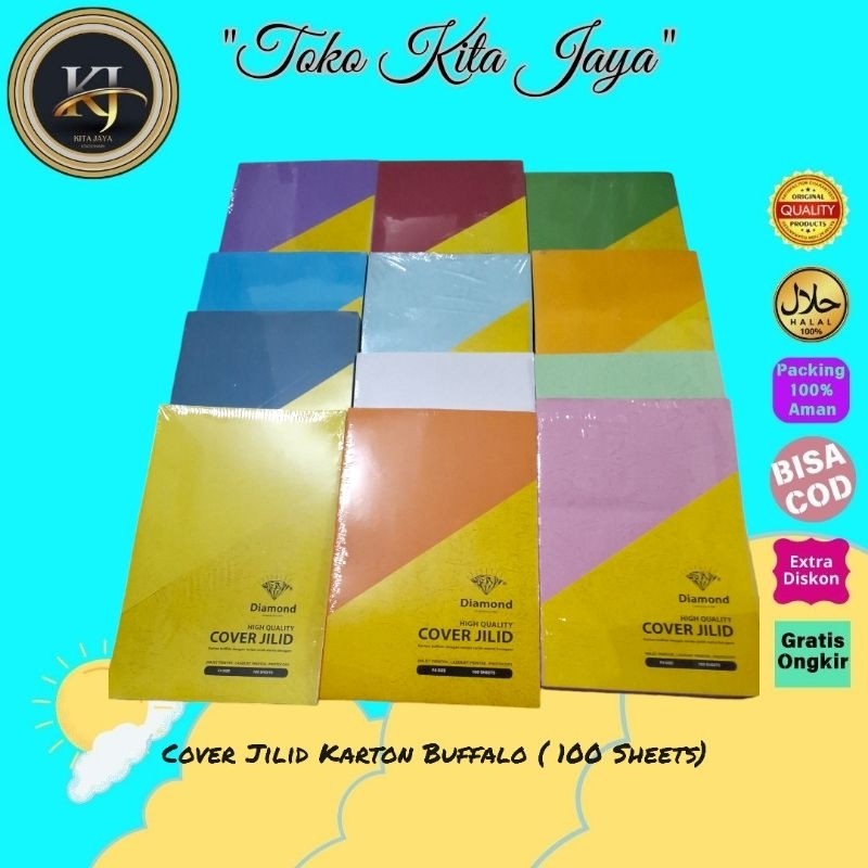 

Kertas Cover Jilid Buffalo F4 ( 1 Pack Isi 100 ) WE!!