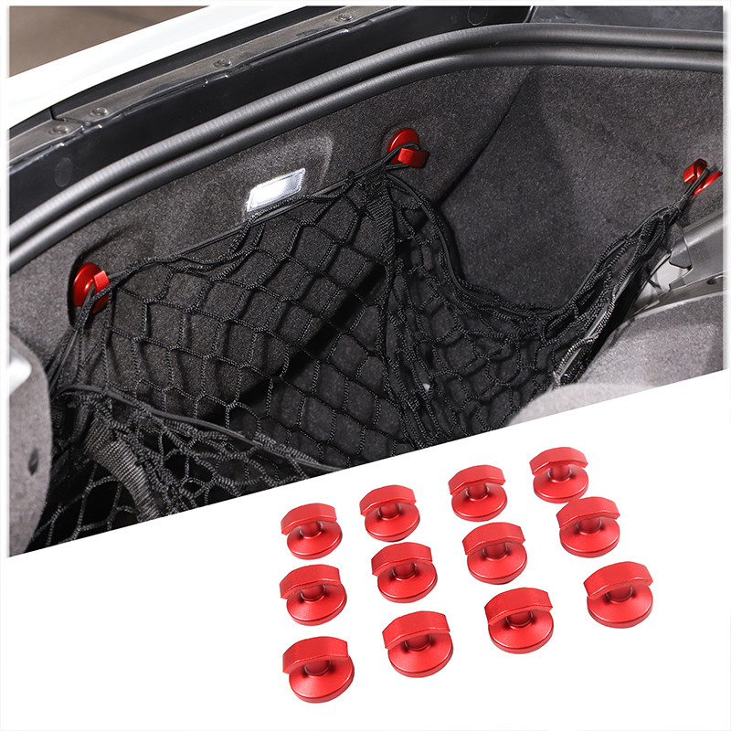 12PCS Car Trunk Storage Box Cargo Net Replacement Hooks For Chevrolet Corvette C8 Stingray Z51 Z06 2