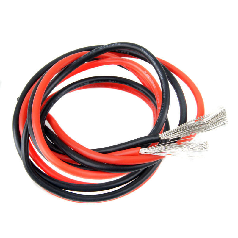 1meter Red +1meter Black Color Silicon Wire 10AWG 12AWG 14AWG 16 AWG Flexible Silicone Wire for RC L