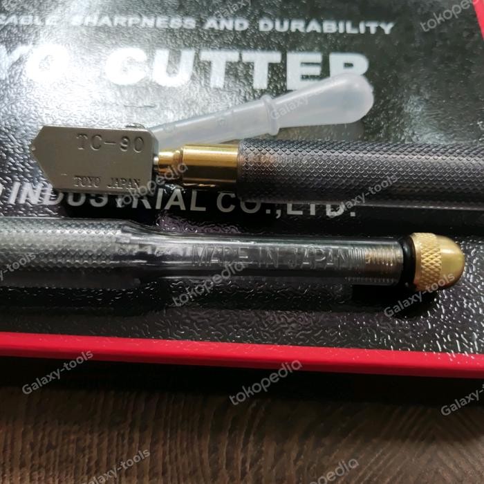 

No Na - Toyo Pisau Potong Kaca Tc-90 Asli Made In Japan Alat Pemotong Kaca