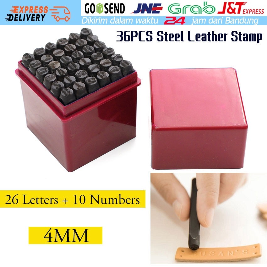 

Nomor 0-9 Letter A-Z Paket Set Lengkap Alat Ketok Angka dan Ketok Huruf ukuran 4mm Steel Stamp WE!!