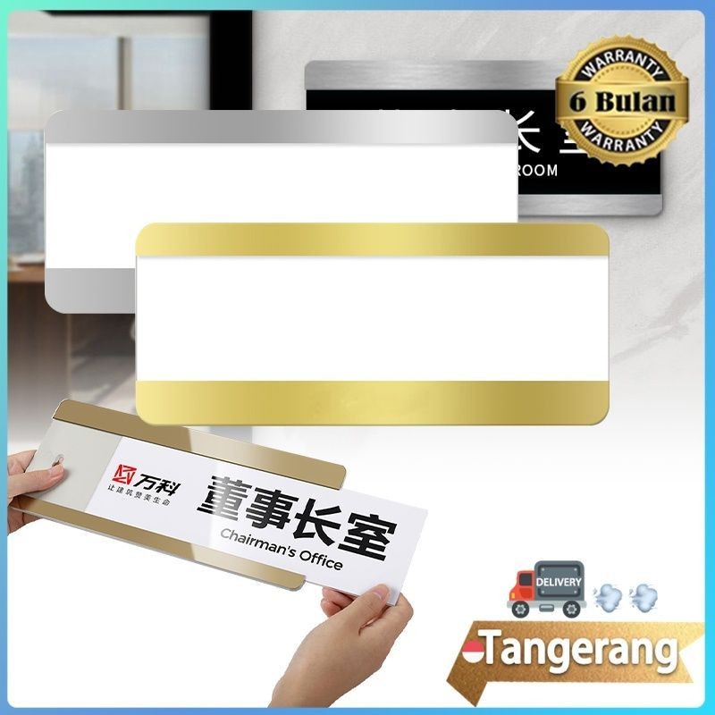

Apan Nama Akrilik Sliding Stainless Tempat Papan Nama Self Adhesive Akrilik Papan Nama Tanda Ruangan