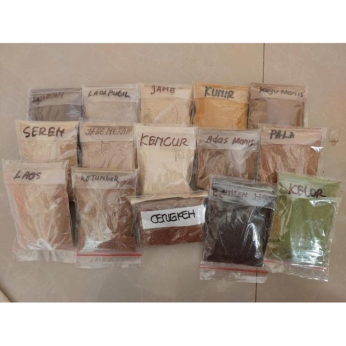 

TERMURAHH!! Aneka Bumbu Rempah BUBUK 100gr- lada merica - pala - kayu manis -kunir