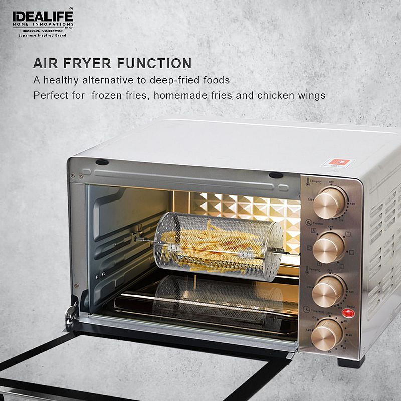 Oven Air Fryer Idealife IL 330 30 Liter Oven Pemanggang Rotiserrie IL-330 Air Fryer Idealife Oven