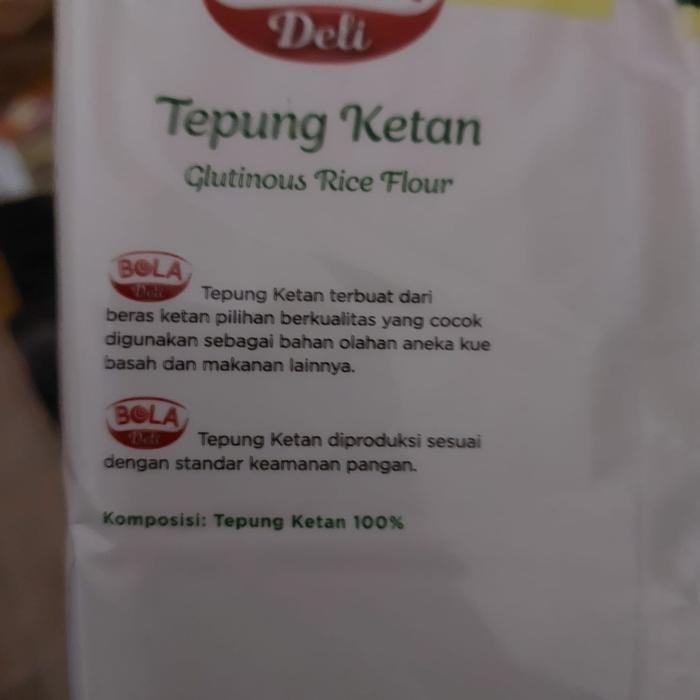

SALE !!! 1 DUS ISI 20 BUNGKUS TEPUNG BERAS / KETAN BOLA DELI 500 GRAM READYY