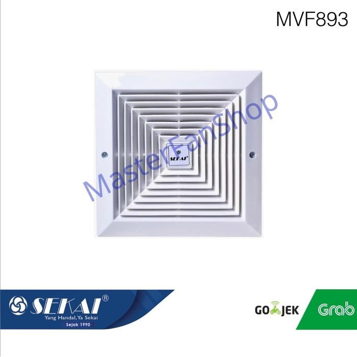 JTTOP" SEKAI MVF893 KIPAS EXHAUST FAN PLAFON 8/20CM DUCTING [GRAB/GOJEK MEDAN]