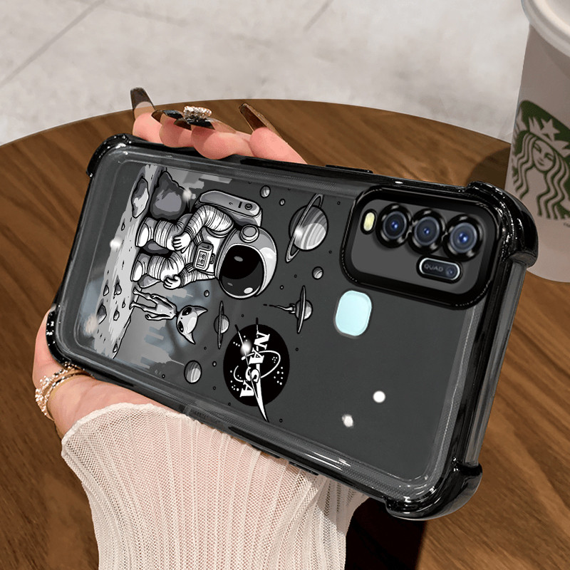 Casing Hp untuk VIVO Y50 Y30 Y30i Case Kasing astronot Perlindungan airbag Kesing Silikon Softcase C