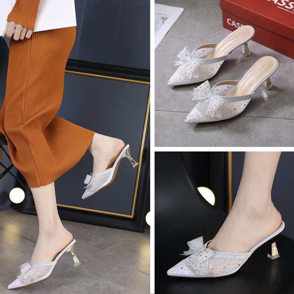CASSIE HIGH HEELS WANITA IMPORT SEPATU HEELS WANITA ( 013 ) HEELS KONDANGAN WANITA HEELS PESTA 6CM