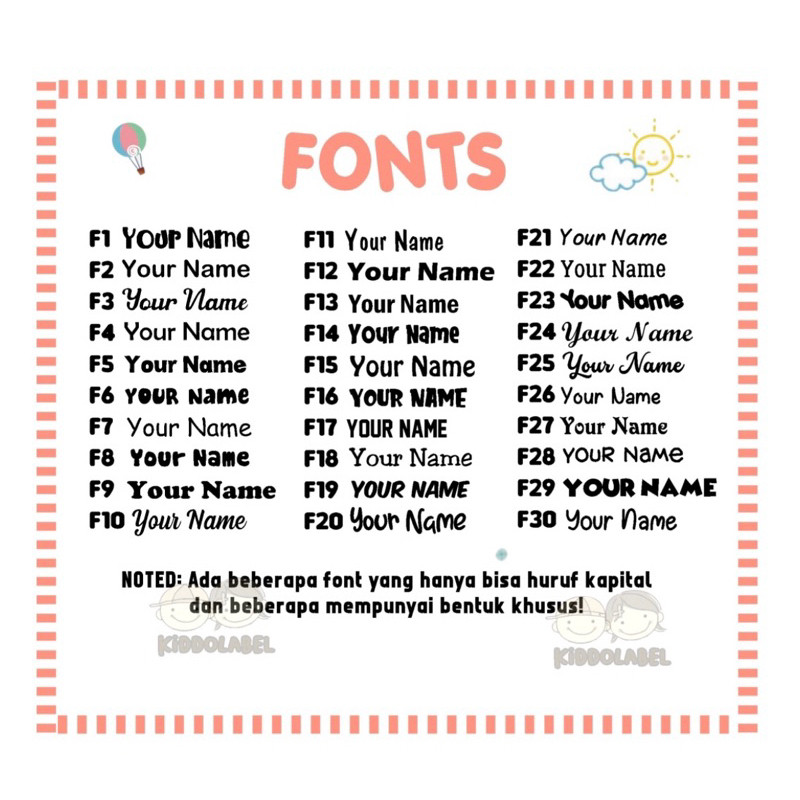 

POLOS SEMUA VARIAN - STIKER LABEL NAMA WATERPROOF