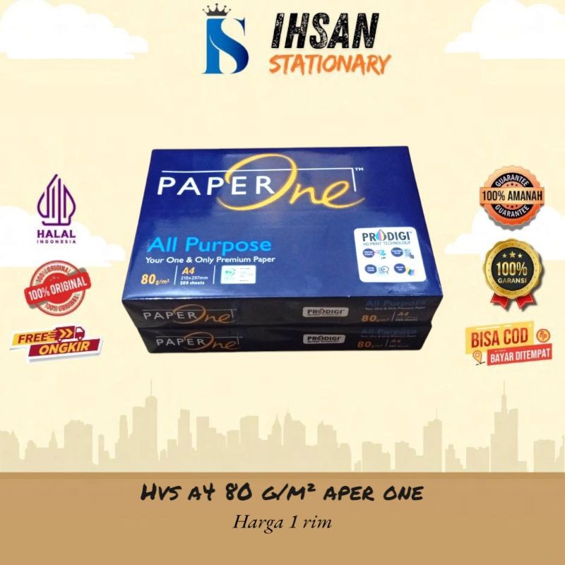 

Kertas Hvs A4 80gsm PaperOne (1 RIM)
