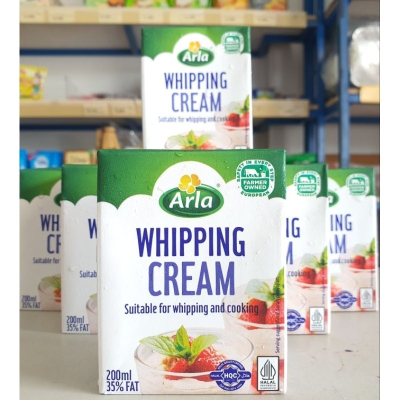 

Arla Whipping Cream 200Gr / Whipping Cream Cair Arla 200Gr / Whip Cream Dairy Arla 200Gr