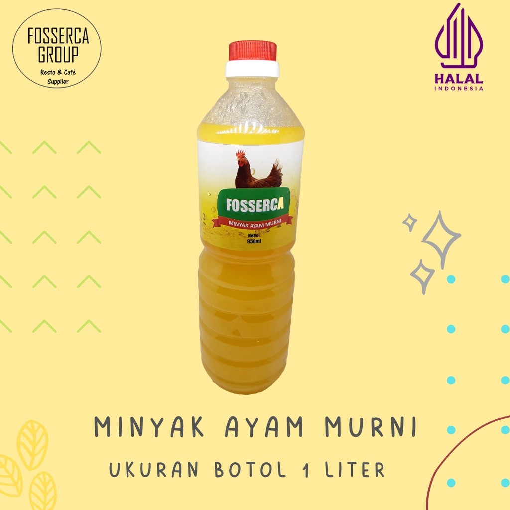 

Minyak Ayam MURNI untuk Masak / Chicken Fat Cooking Oil for Cooking 1 Liter