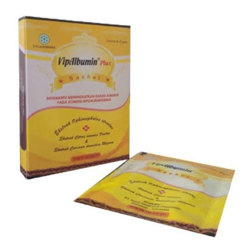 VipAlbumin plus 3 sachet serbuk ekstrak ikan gabus hipoalbuminemia.