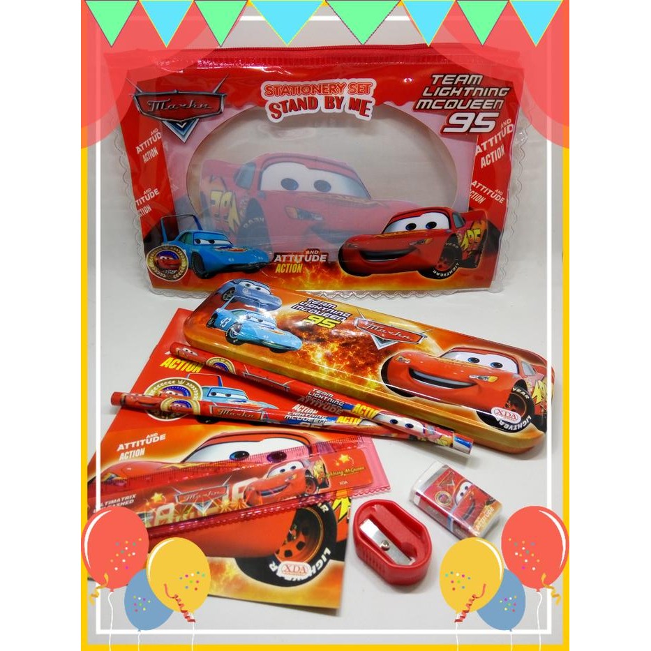 

Set Stationary Alat Tulis Lengkap CARS Kantong Dompet Souvenir
