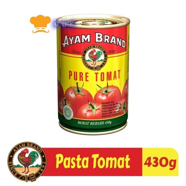 

Pata Tomat Aleng Ayam Brand 430Gr Puree Tomat