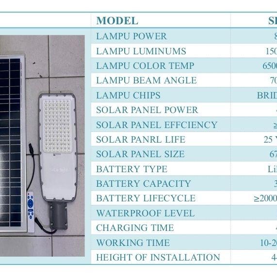 LAMPU JALAN TENAGA SURYA 800W 800 WATT SOLAR CELL PJU SOLAR 800 WATT