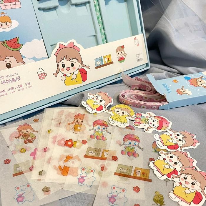 

Big Boss - Paket Alat Tulis Jurnal 7 In 1 Motif Cewe Sweet Lucu Paket Lengkap