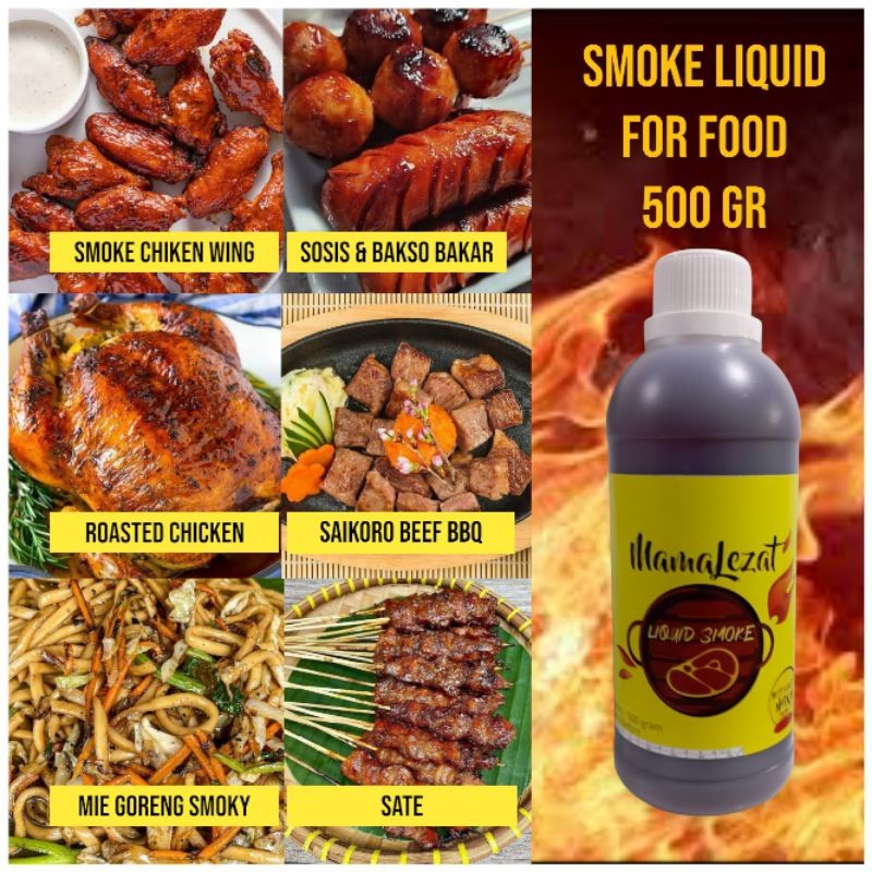 

MamaLezat Liquid Smoke Flavor 500 gram / Asap Cair / Perasa Aroma BBQ Bumbu Bakar Panggang / Perisa