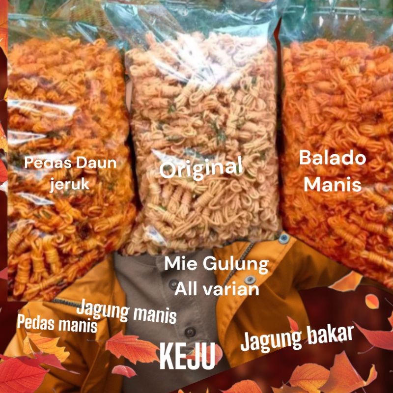 

Mie Gulung Mie Kering Pedas Daun Jeruk 500gram 1kg WE!!