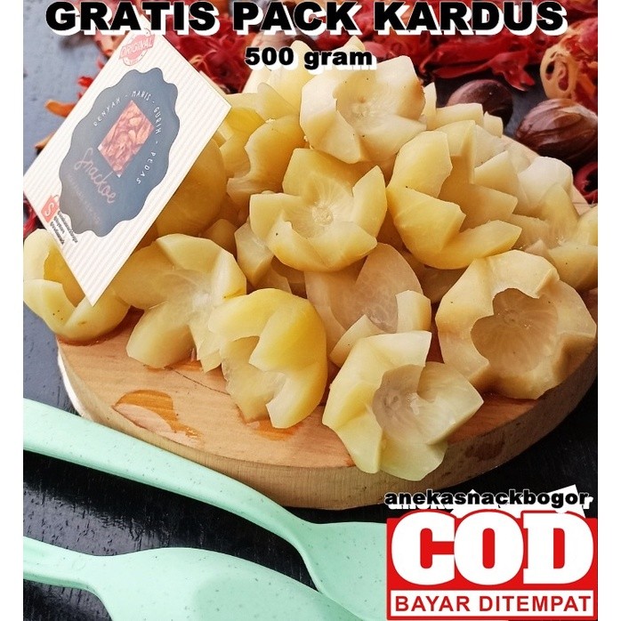 

Makanan Ringan Sehat Manisan Buah Pala Basah 500 Gram WE!!