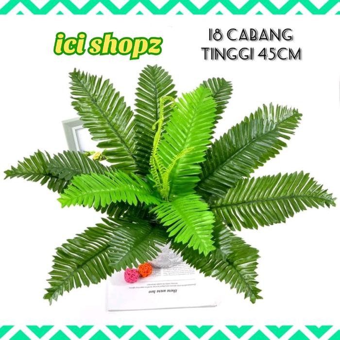 Sikas 18 Cabang Daun Dekorasi